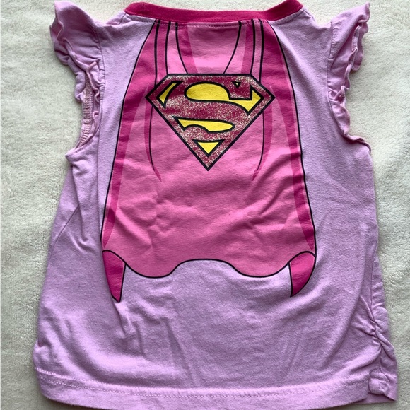Pink Super Girl Toddler Short Sleeve Tee size 18 Months to 24 months 18-24M - Picture 3 of 3